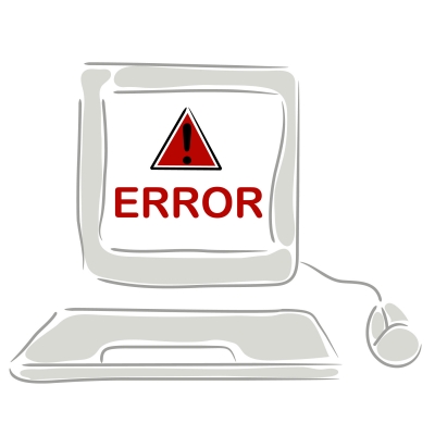 Computer With Error Icon