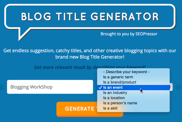 Blog-Title-generator