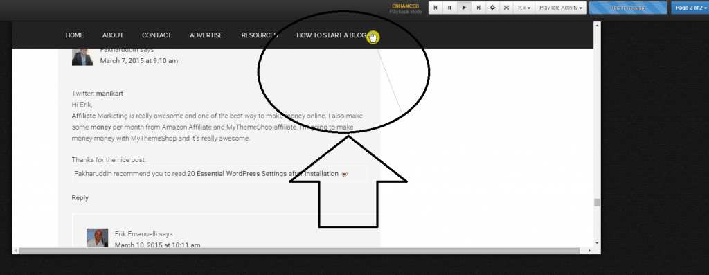 user conversion screenshot with LuckyOrange