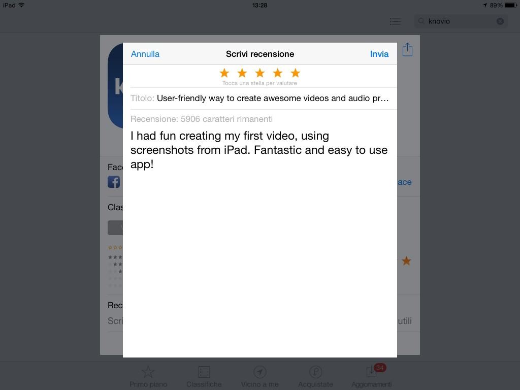 my review of knovio apple app