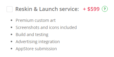 reskin and launch service at sellmyapp