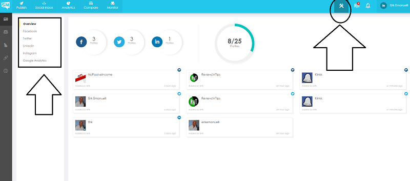 SMhack: The All in One Social Media Managing Tool