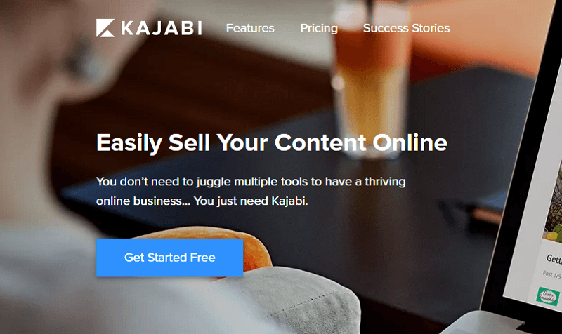 kajabi-homepage-screenshot