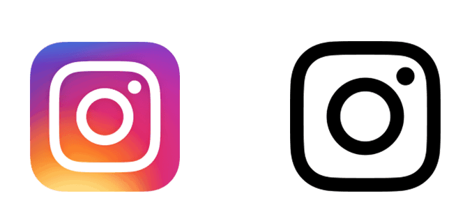 instagram logo two different versions