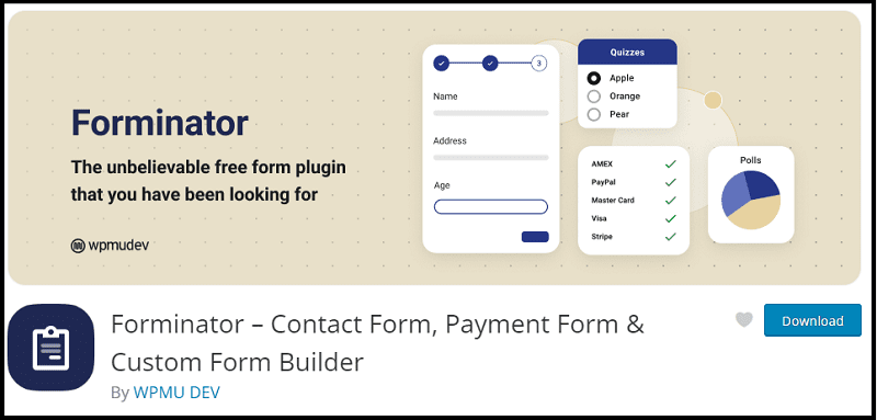 Forminator: The Bulletproof WordPress Plugin for Building Any Type of Form